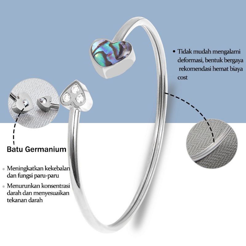 (READY STOKK)Gelang Necklace Gelang Bangle Motif Love Pelangi NEW ORIGINAL