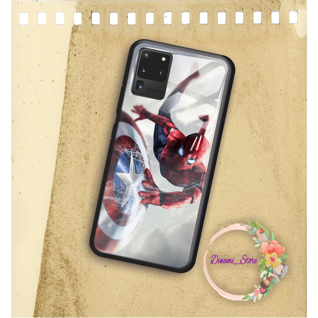 back case glass SPIDERMAN Oppo A3s A1k A5 A9 2020 A7 F9 A5s A31 A52 a53 A92 A37 A57 A59 A71 DST1195