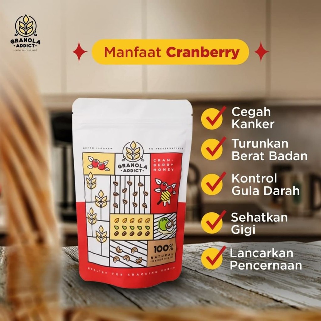 Granola Addict - Cranberry Honey 1 kg
