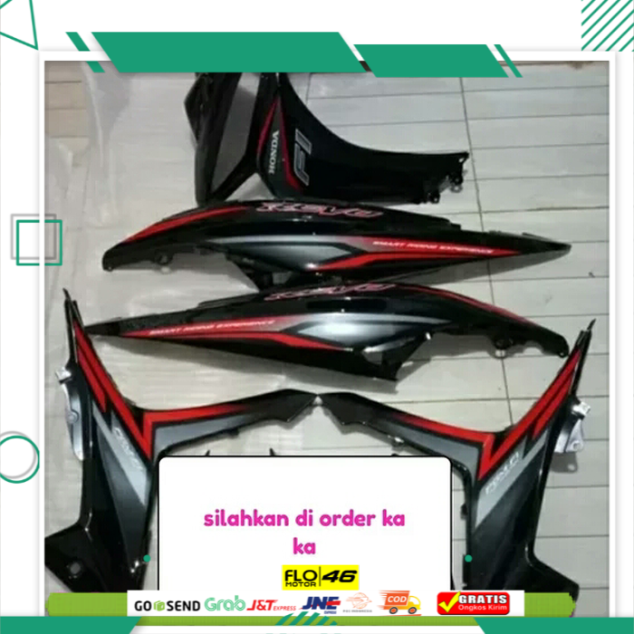 cover body fullset revo fit FI 2015-2018 hitam