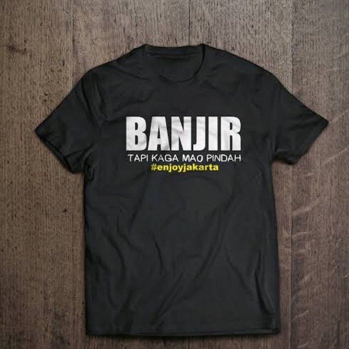 KAOS combed 30s Distro BANJIR ENJOY JAKARTA