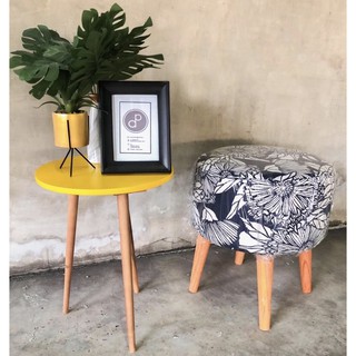 STOOL SOFA BULAT  MOTIF MINIMALIS KURSI  KECIL  DUDUKAN READY 