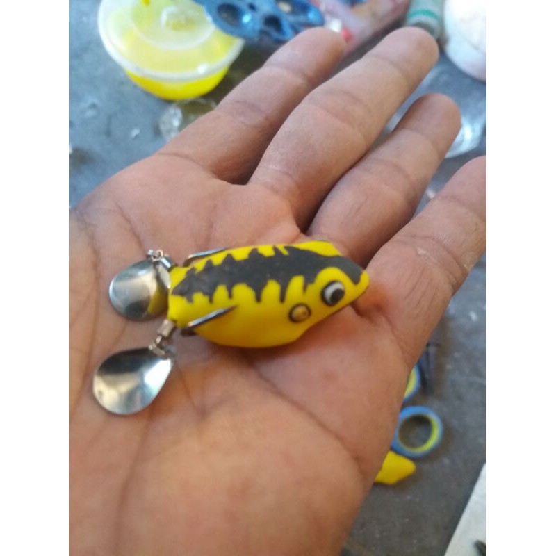 Best Seller Molding/ Cetakan Soft Frog Doble Blade Ukuran 3.5cm Hook No 1 0wr8l6SqVgp05