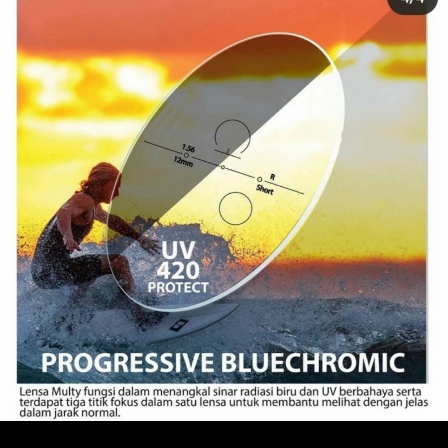 Lensa progresif bluecromic terbaru