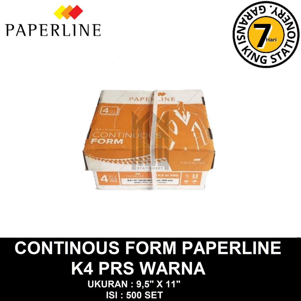 

CONTINOUS FORM PAPERLINE K4 PRS WARNA