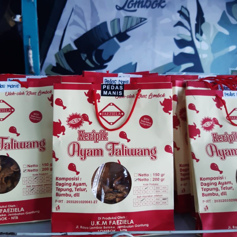 

Keripik AYAM TALIWANG khas Lombok