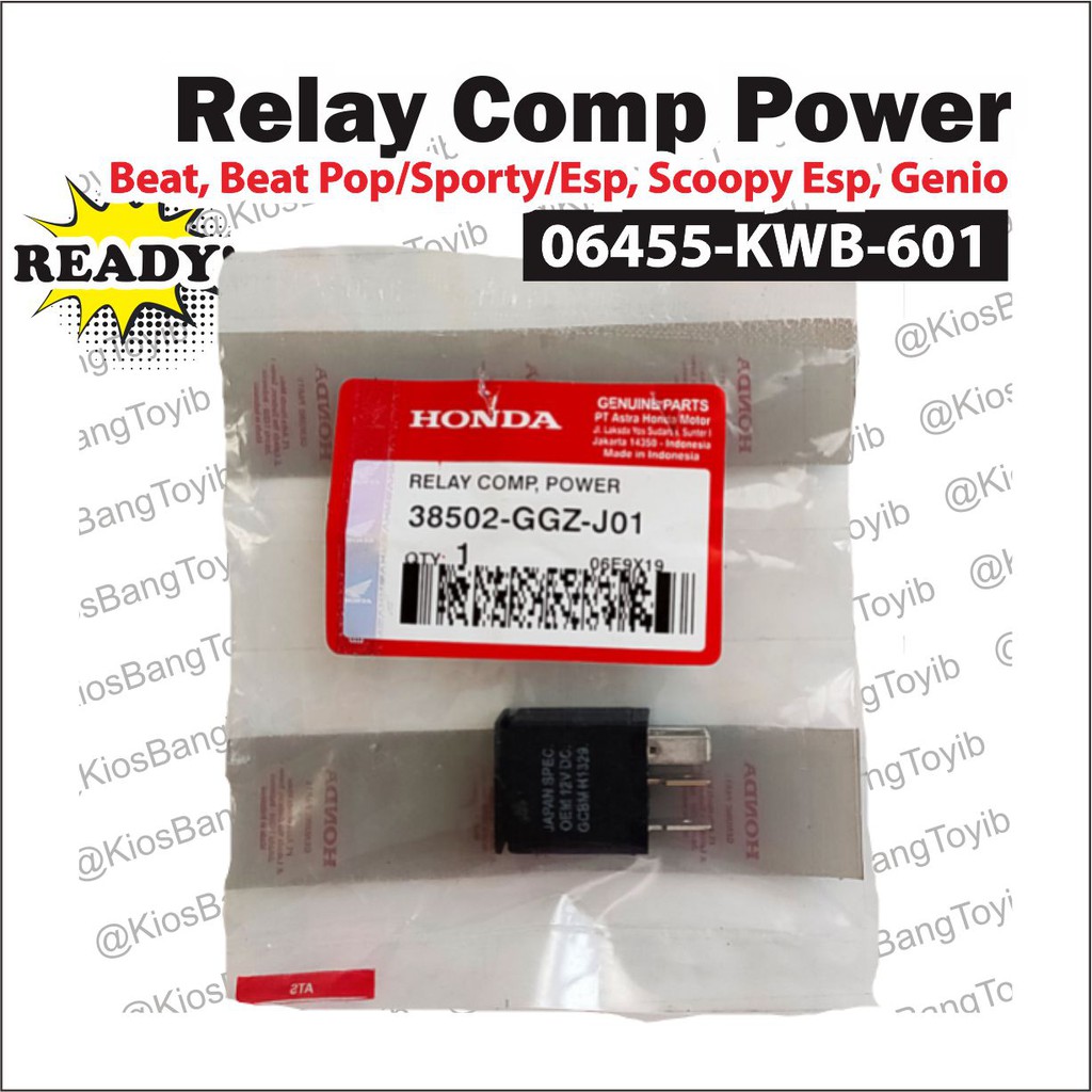 Relay Comp Power Starter Stater/Switch Aki Kaki 5 Honda Beat Genio Scoopy (𝟑𝟖𝟓𝟎𝟐-𝐆𝐆𝐙-𝐉𝟎𝟏)