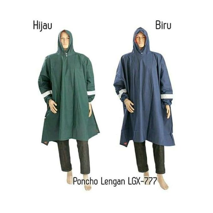 Ready stock] Jas Hujan Dewasa Ponco Lengan Pinguin LGX-777 size jumbo
