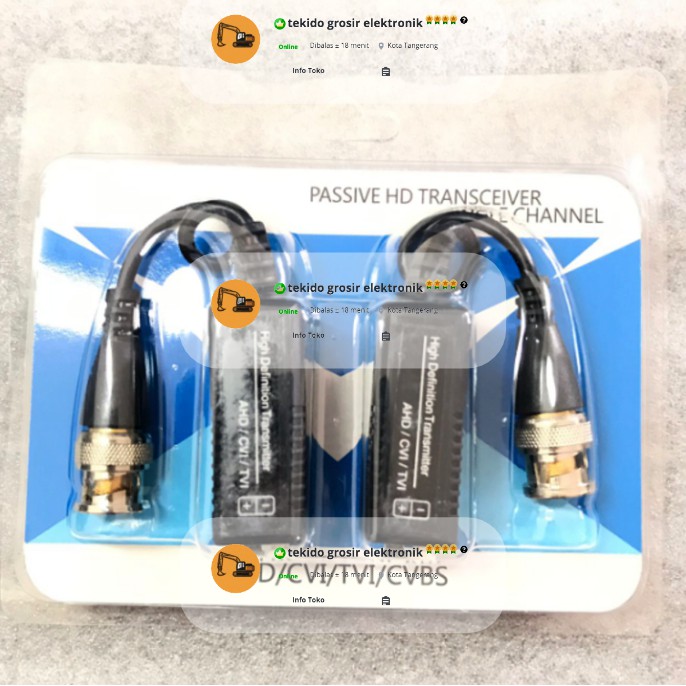 Video Balun CCTV Passive / Video Balun CCTV For Kabel UTP Cat 5