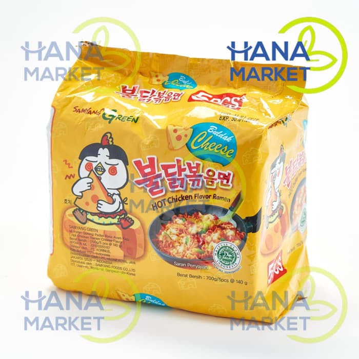 

Samyang Mi Instant Goreng Pedas Rasa Ayam Keju 140g x 5 pcs/Halal MUI