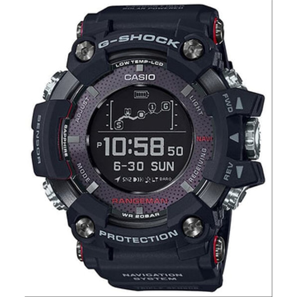 BEST SELLER Jam Tangan Pria Casio G-Shock Rangeman Survival GPR B1000 / GPRB1000 Full Black Carbon
