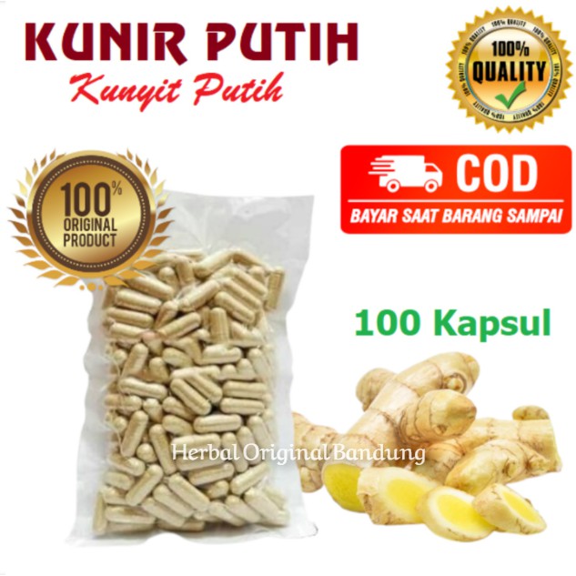 Jual Kunir Putih Kunyit Putih Kapsul Obat Nyeri Haid Keputihan Obat Kista Obat Miom Maag Kanker 2649