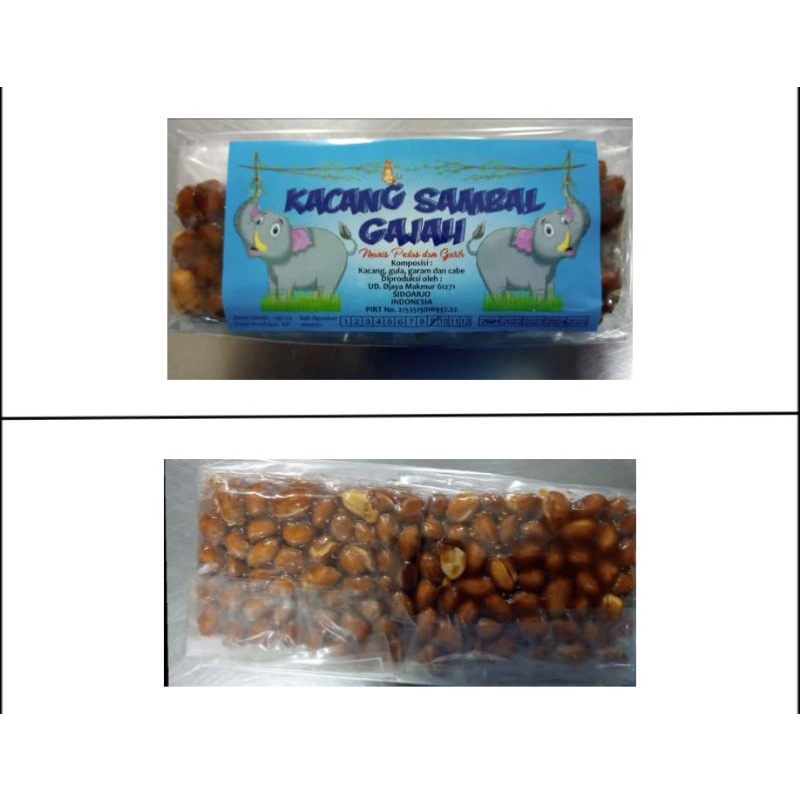 

Kacang Sambal Cap Gajah Ori Original Asli Bumbu Manis Pedas Gurih 140 gr