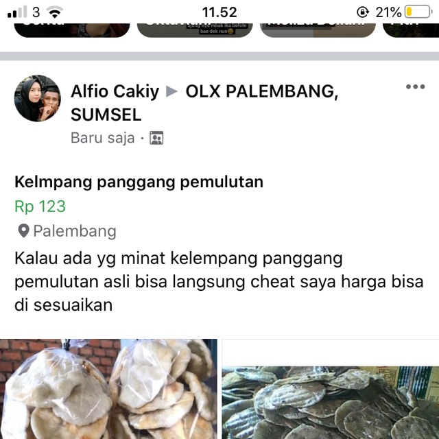 

Kelempang panggang pemulutan asi