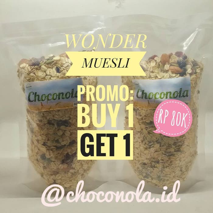 

MUESLI 7 IN 1 Wonder Muesli 500g x 2 PROMO BUY 1 GET 1
