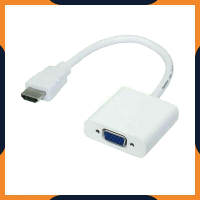 [COD] KONEKTOR ADAPTER HDMI MALE TO VGA FEMALE CONVERTER / KABEL DARI LAPTOP KE MONITOR PROJECTOR