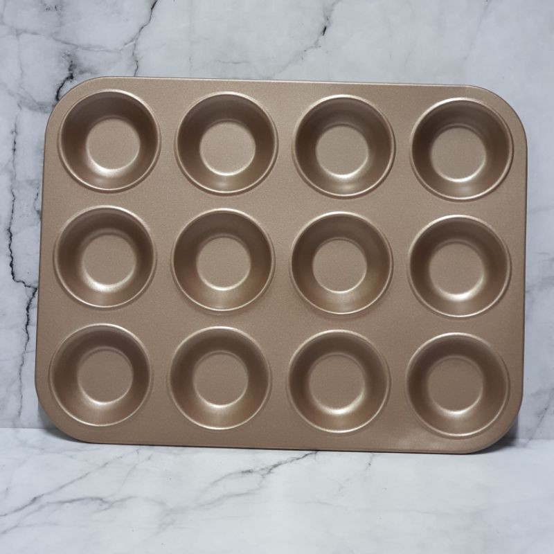 Mini muffin cup cake bake pan 12 cups / loyang kue