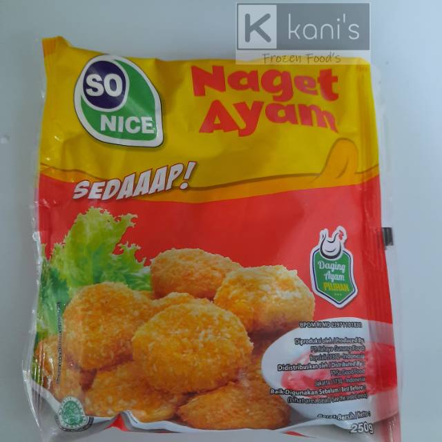 

Naget Ayam So Nice Sedap 250gr