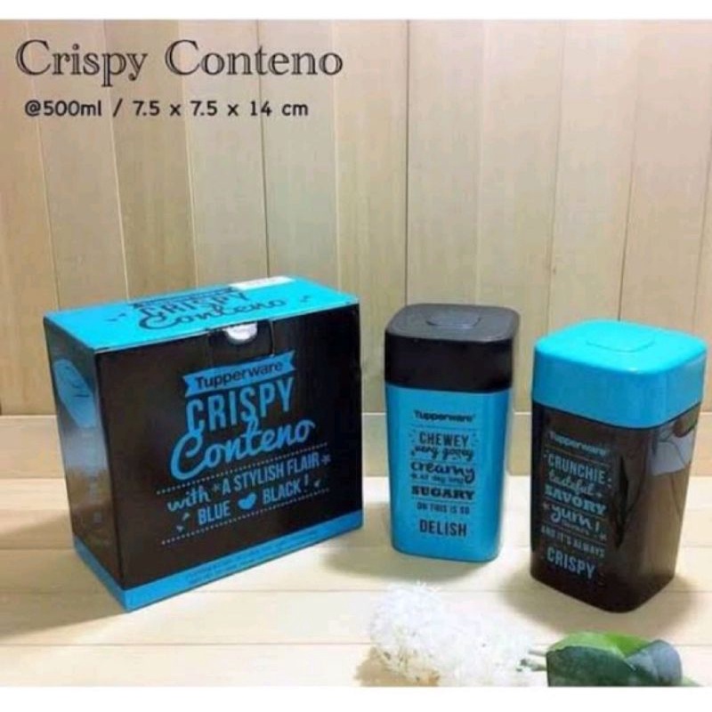 Crispy conteno/tempat teh/kopi/gula/susu/toples unik