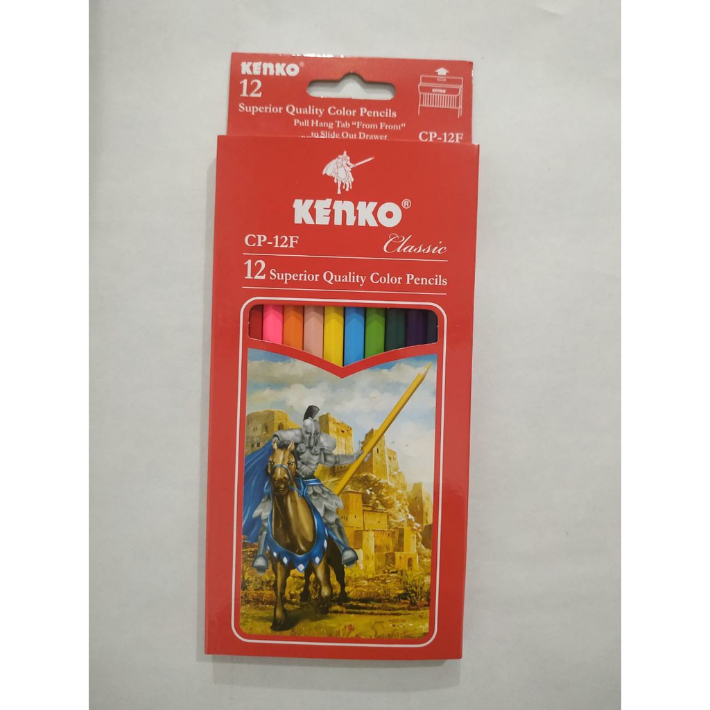 PENSIL WARNA 12 & 24 KENKO-12 Warna, Panjang