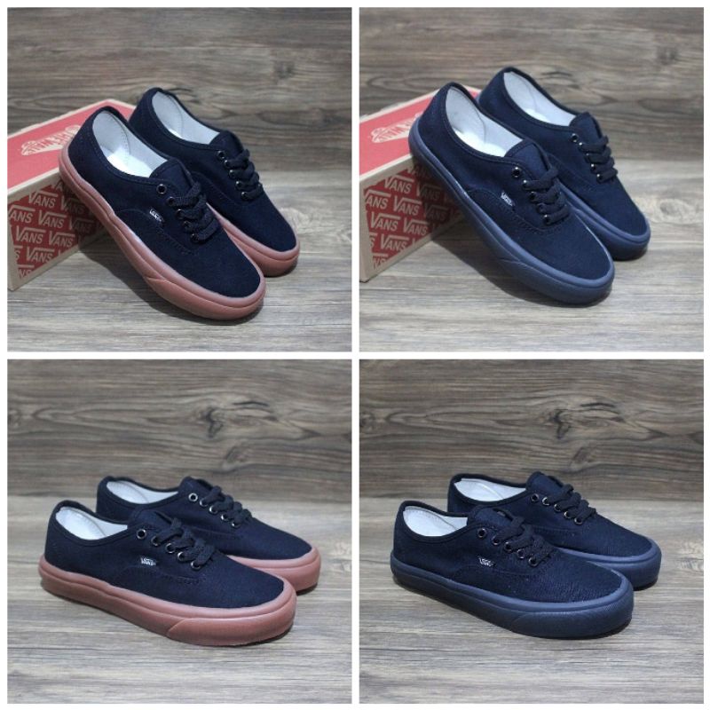 Sepatu Vans Authentic Original Premium Black White BNIB