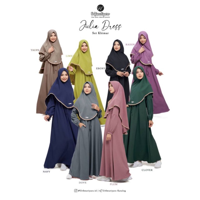 JULIA DRESS SET KHIMAR by Urfimutiyaro