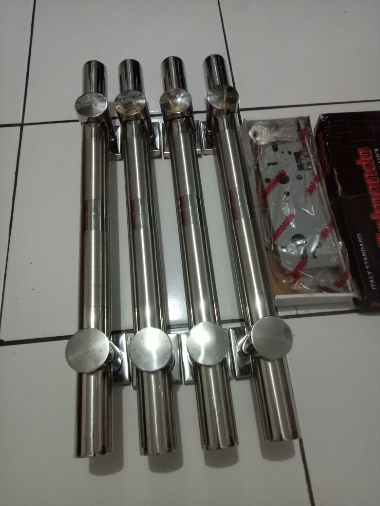 Handle Pintu Stainless 45cm 2set+kunci