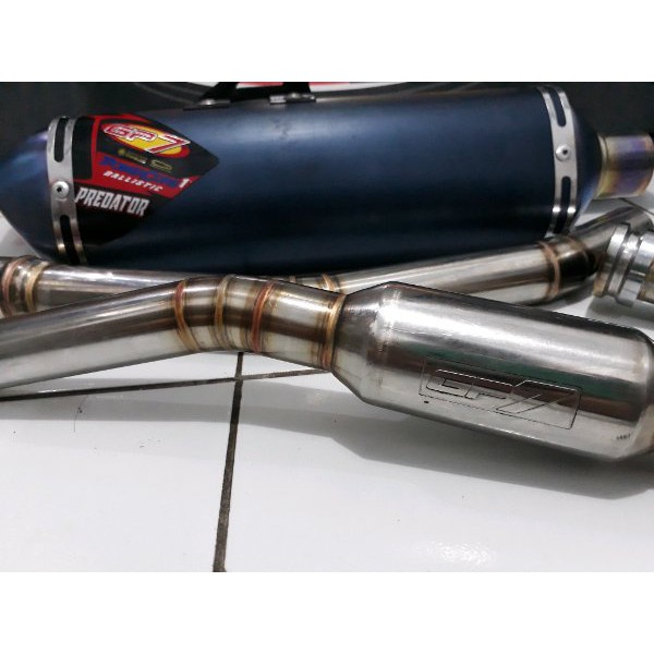 TERLARISS    Knalpot CRF 150 GP7 Predator Ballistic standar kompetisi-Knalpot GP7 CRF 150