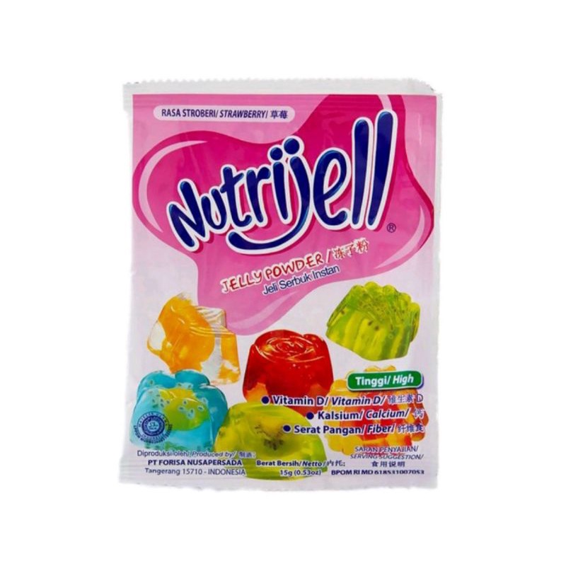 

Nutrijell Rasa Stroberi / Strawberry Sachet 10gr - Sembako Jogja