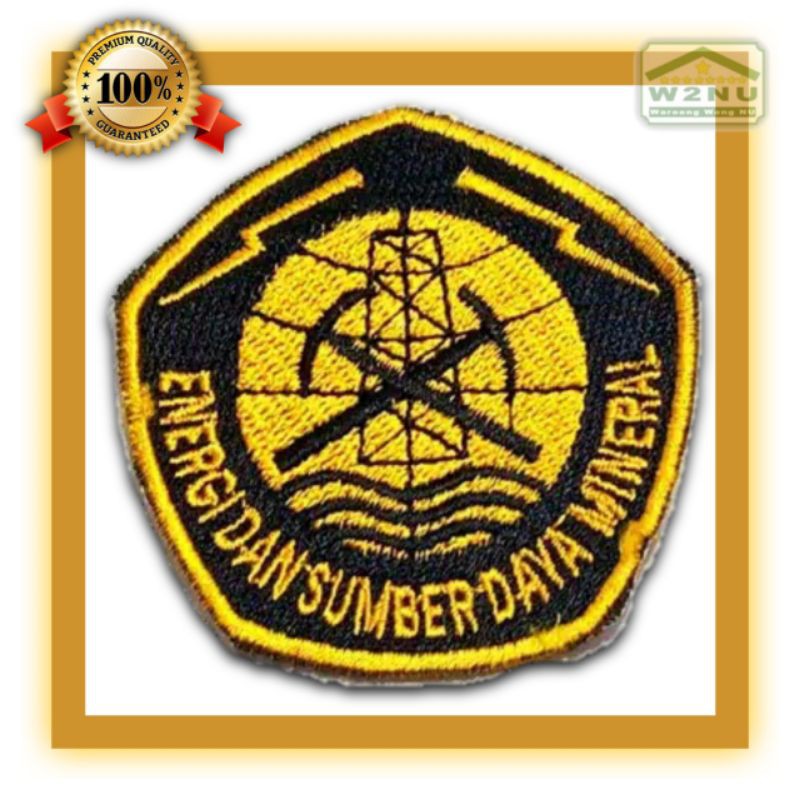 PATCH BORDIR LOGO KEMENTERIAN ESDM / ENERGI DAN SUMBER DAYA MINERAL