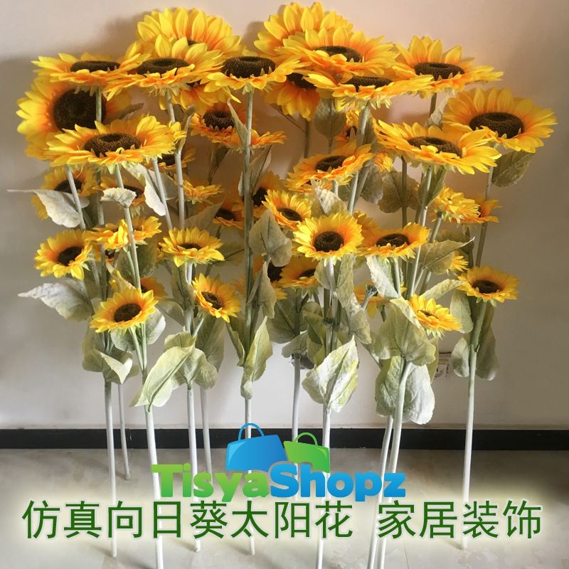 Sunflower Jumbo / Bunga Matahari Besar Artificial Bunga Plastik [ TANPA POT ]