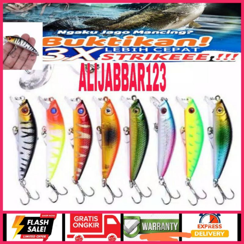 Umpan Pancing Ikan Lure Ikan 6Pcs