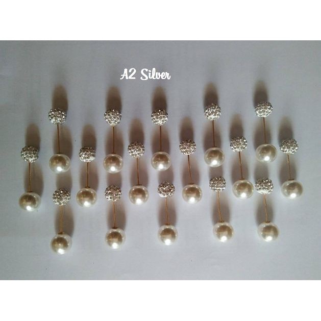 Mutiara Bros Korea Bros Pearl Pin Brooch Berlian Wanita Tuspin penjahit Aksesoris Fashion Murah