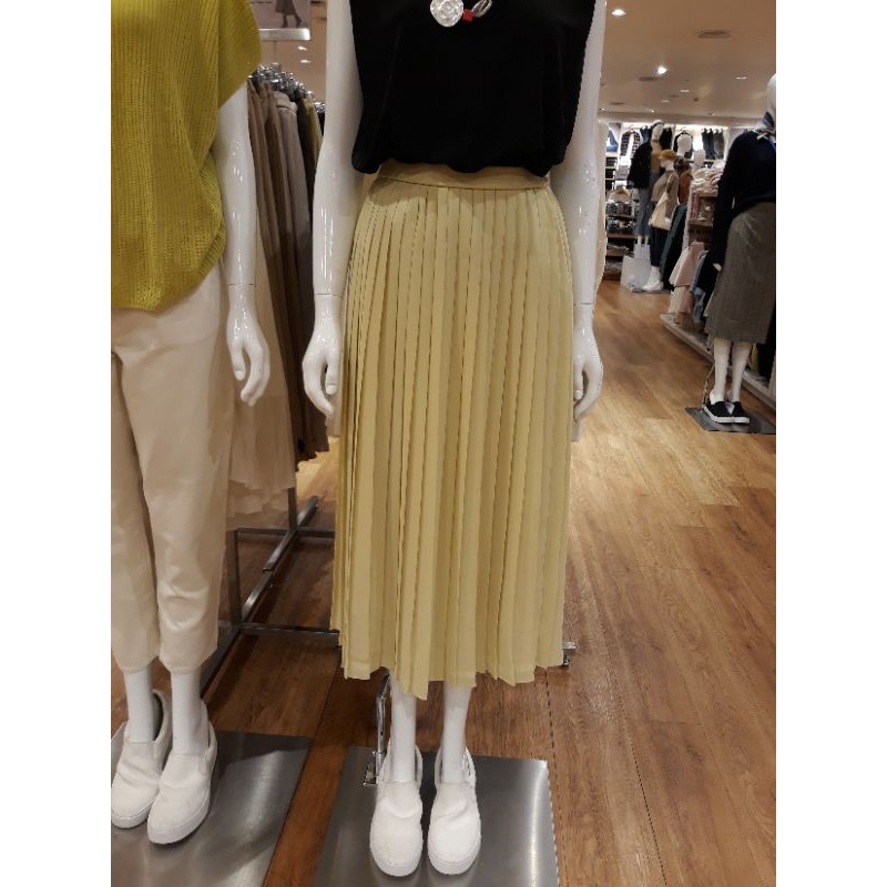 Rok Panjang sifon Uniqlo / Rok rempel uniqlo / Rok plisket uniqlo