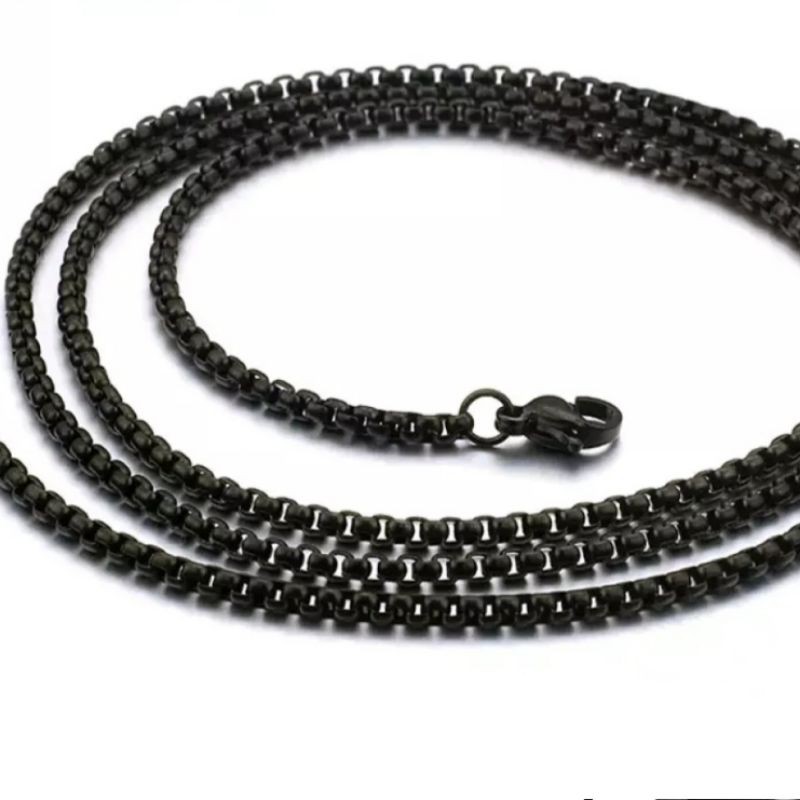 kalung titanium Black 60 cm