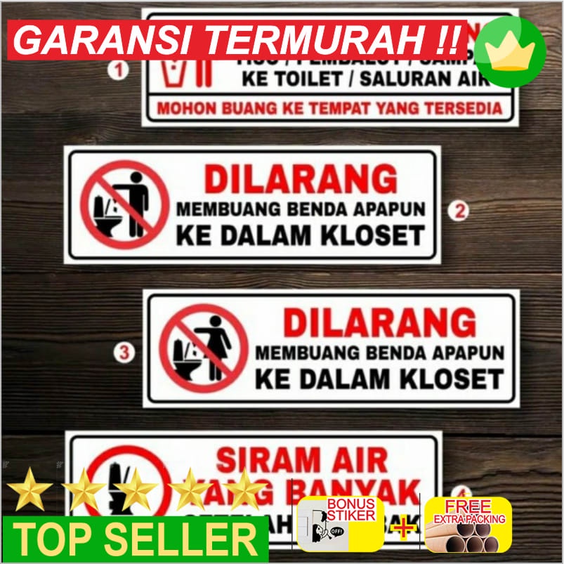 

Terlaris SIGN DILARANG BUANG PEMBALUT DI KLOSET