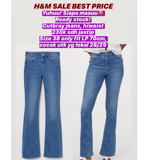 H&M cutbray jeans sale