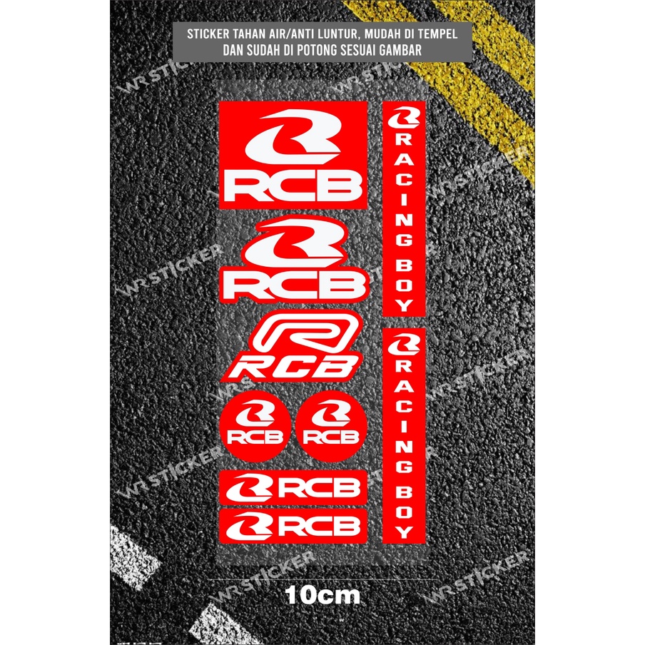 Stiker RCB sticker logo rcb print cutt murah satu set