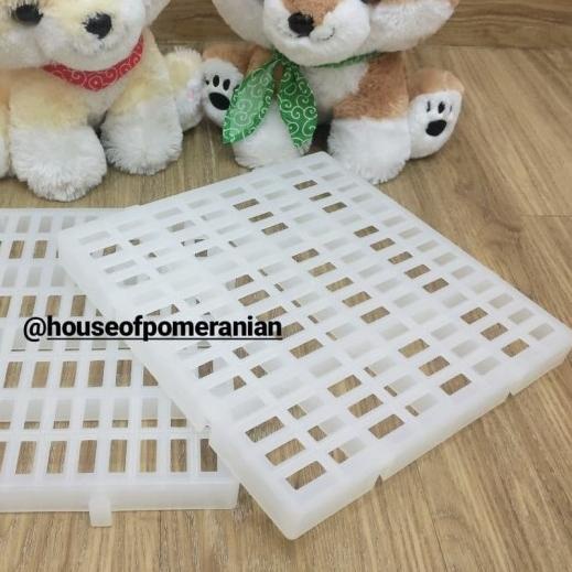 tatakan alas kandang anjing kucing kelinci / palet plastik footrest