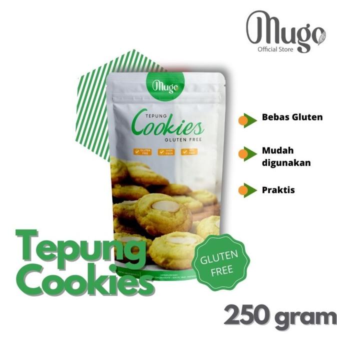 

[[COD]] Mugo, Tepung Cookies Gluten Free Alami Lokal 250gr Premiks CUCI GUDANG Kode 567
