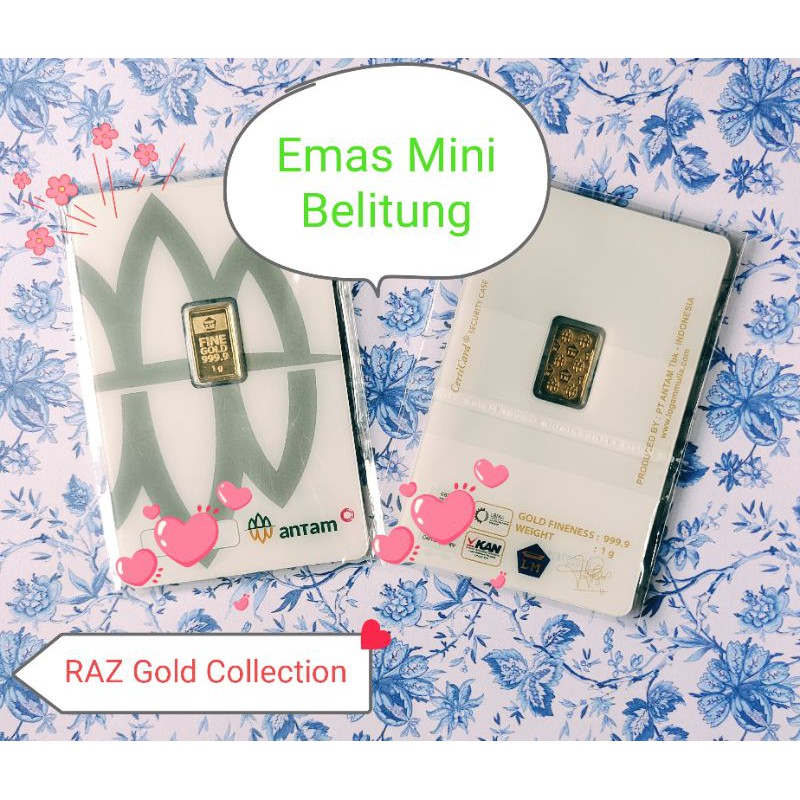 Emas Mini / Emas Antam Ukuran 1 gr