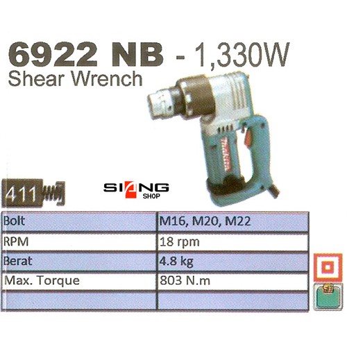 Makita 6922 NB / 6922NB Mesin Pengencang Baut Elektrik