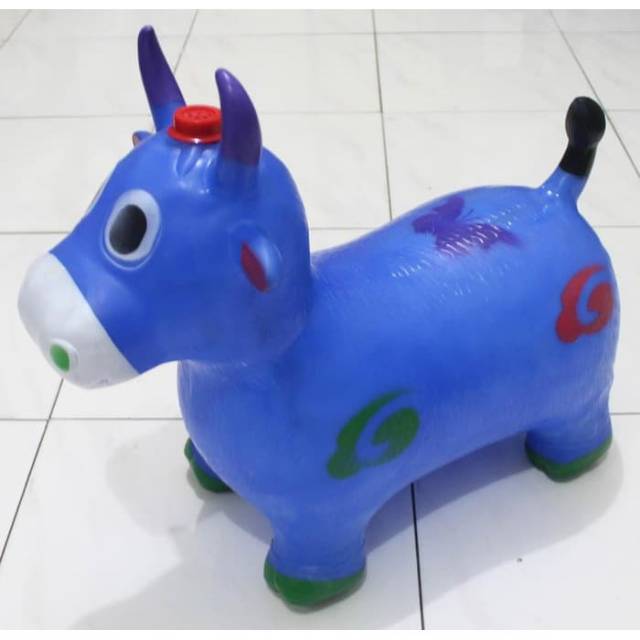 Mainan Kuda Jumping Tunggang Karet Bunyi Suara Hewan Sapi Rusa Kerbau Kijang Kambing 365 Shopee Indonesia