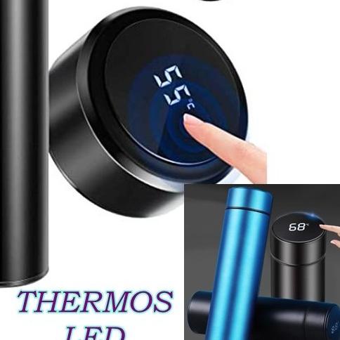 ♚ Termos Tumbler LED Display Temperatur Suhu Botol Vacuum Termometer - GOLD ☼