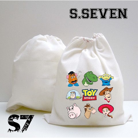 TAS SERUT KANVAS MOTIF TOY STORY UNISEX