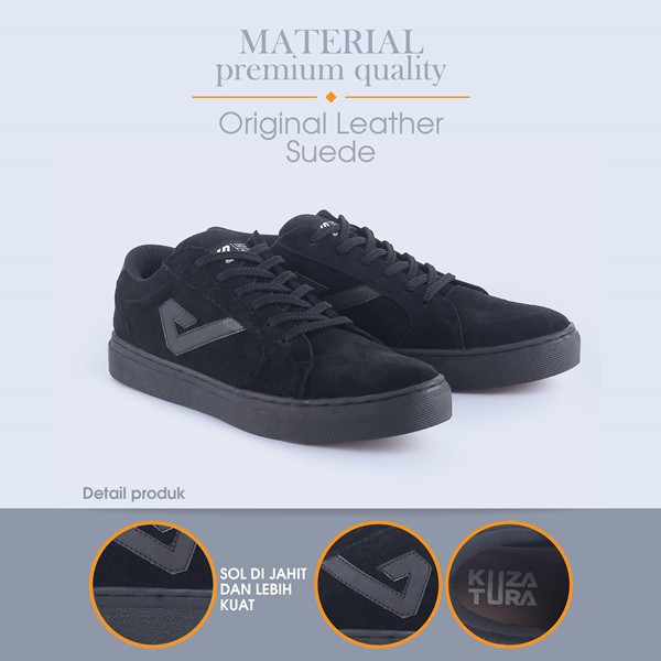 Sepatu Casual Pria Kulit Asli Tali Kuzatura Original Sneakers Skate Board Cowok