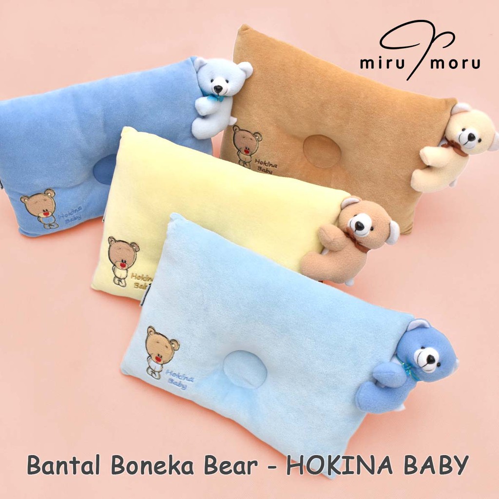 Bantal Bayi Anti Peyang / Peang - Hokina Baby (Boneka Bear)