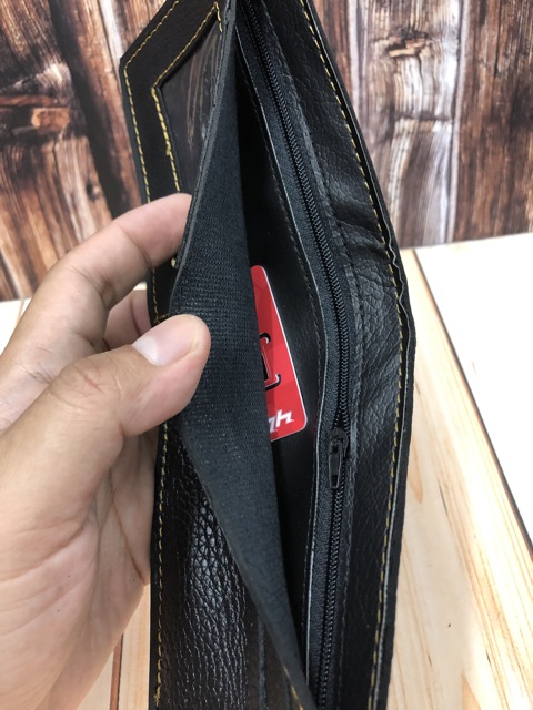 ANDRANO-DOMPET KULIT ASLI BAHAN SIMON JERUK POLOS DOMPET PRIA KULIT ASLI