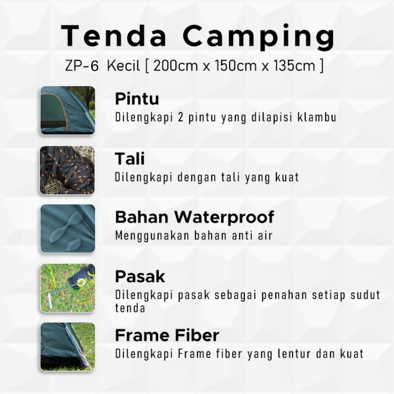 Tenda Camping Otomatis Outdoor Tenda Otomatis Outdoor &amp; Indoor Tenda Gunung