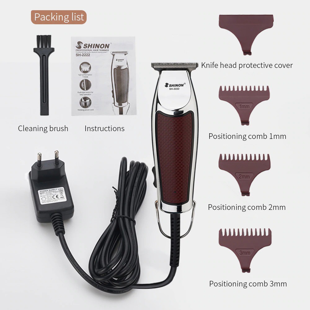 SHINON SH-2222 - Professional Electric Hair Clipper Trimmer - Alat Cukur Elektrik Profesional